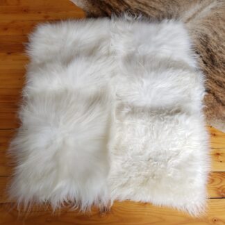 Sheepskin chair pad squares