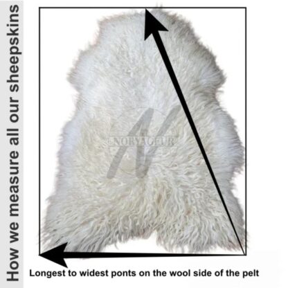 how to measure you sheepskin pelt