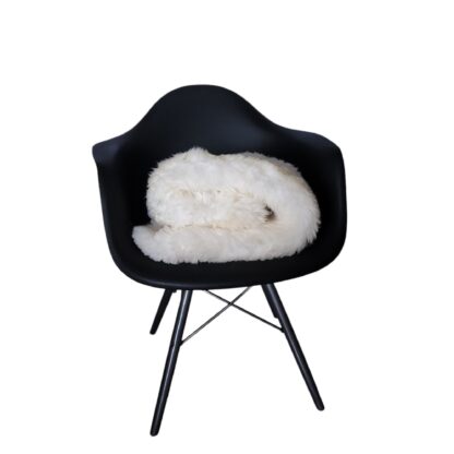 Sheepskin on chair