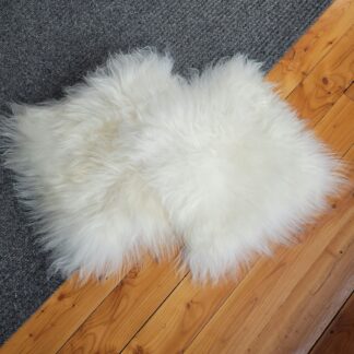 Genuine Icelandic Sheepskin Chair Pads Set of 2 - 16" x 16" Natural Wool Seat Covers - Image 5