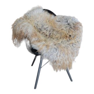 blondie grey sheepskin throw rug icelandic fur rug