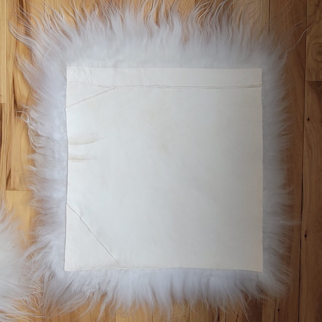 white Icelandic chair seat pads