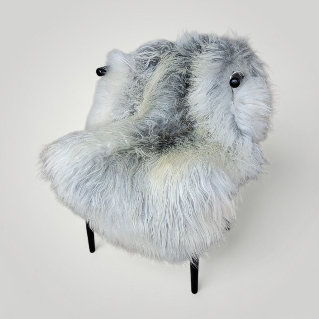 Wide Gray Icelandic Sheepskin 50" x 33"