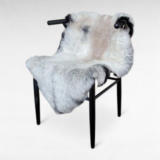 Exotic Gray Short 2" Wool Pliable Lambskin Pelt Throw 44" x 27"