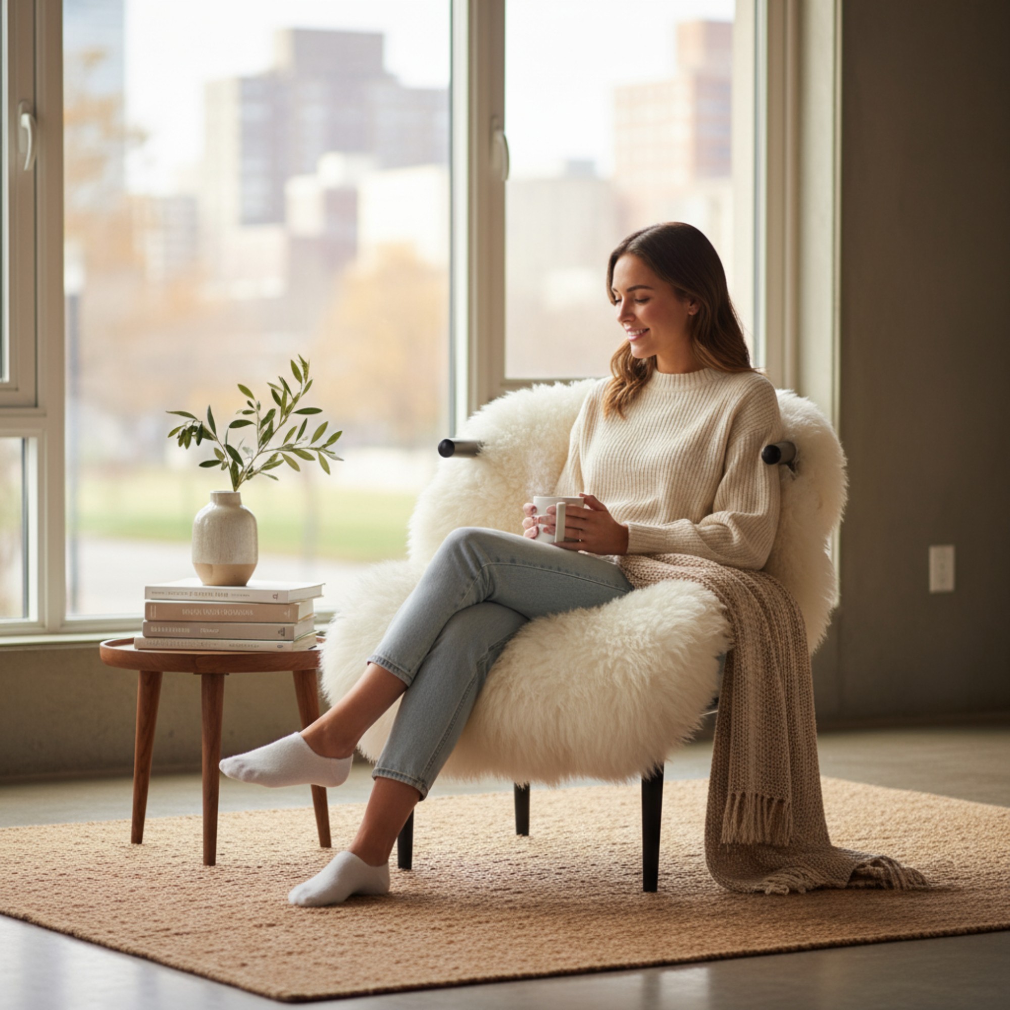 The Timeless Appeal of Classic White Sheepskin