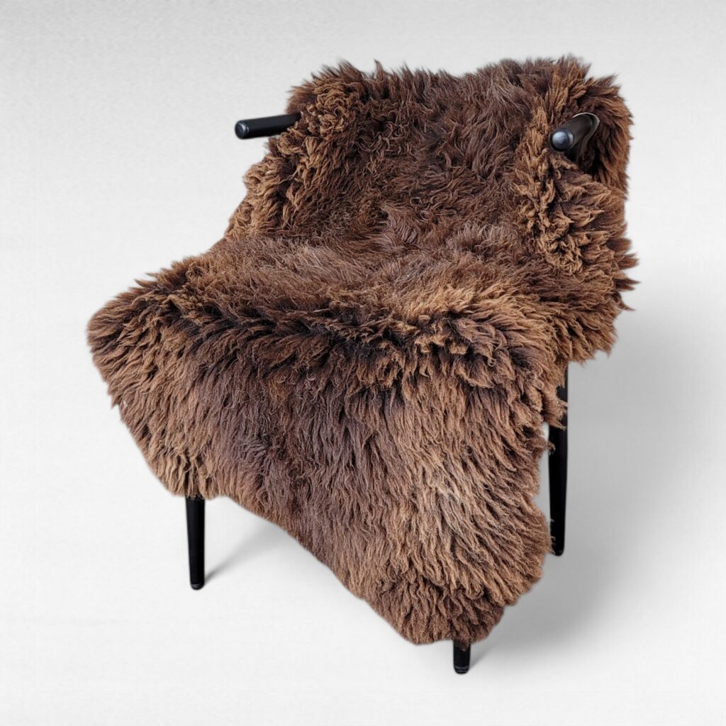 Lighter Brown Large Lofty Brown Sheepskin (51" x 28")