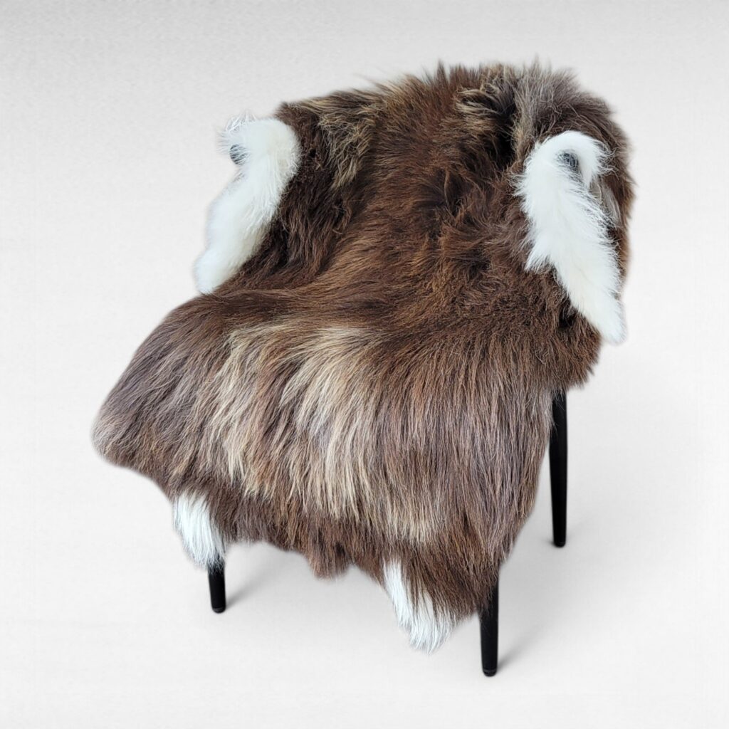 Stunning Coarse Feel Brown Icelandic Sheepskin (50" x 33")