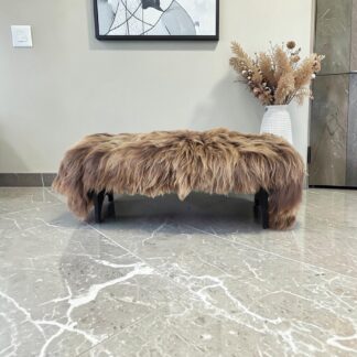 Genuine Icelandic Sheepskin bench Cover 84" x 32"