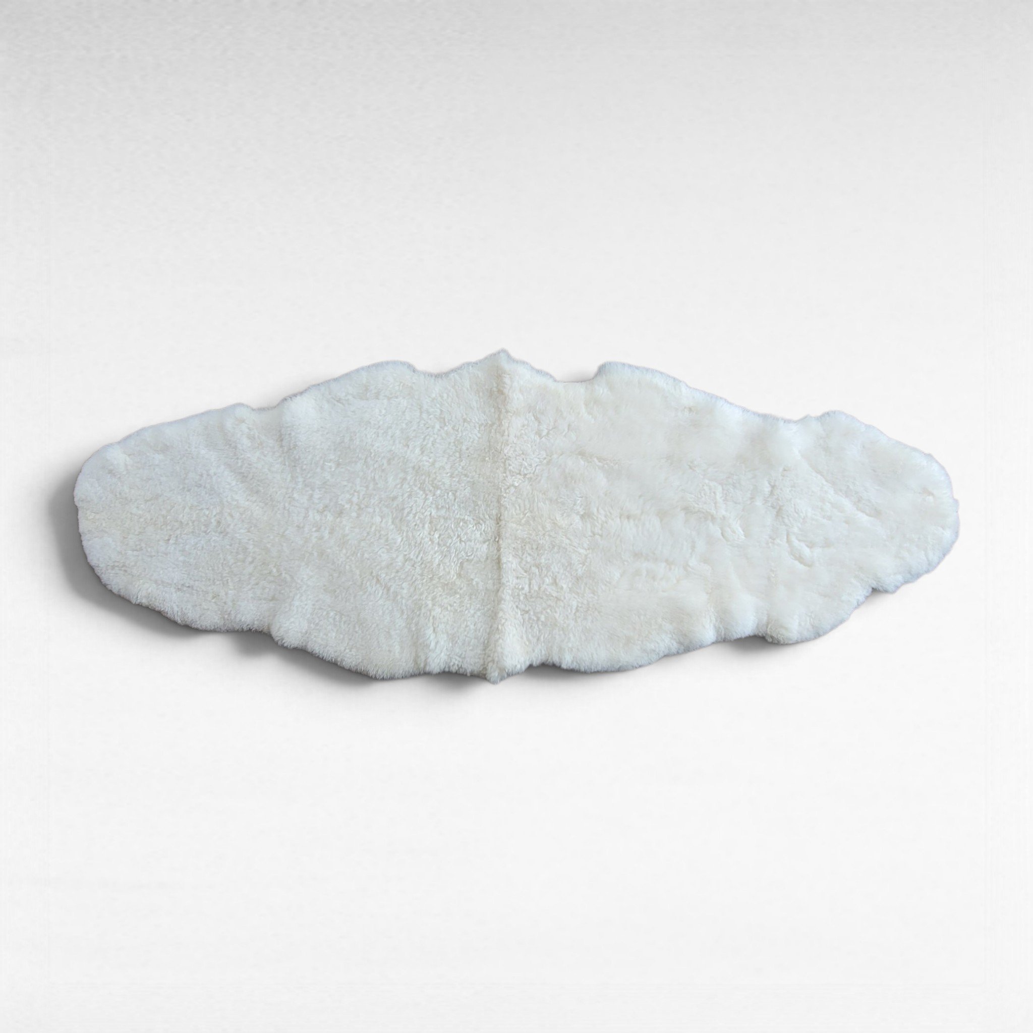 Shorn 3/4" wool Icelandic Lambskin double 70" x 25" - Image 6
