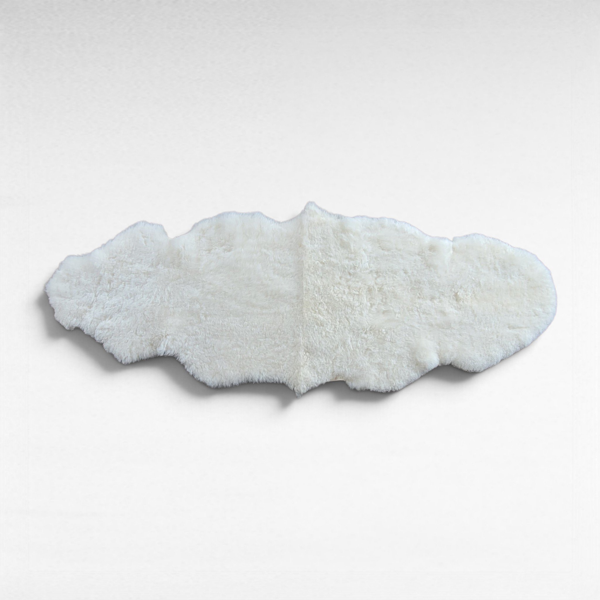 Shorn 3/4" wool Icelandic Lambskin double 70" x 25" - Image 5