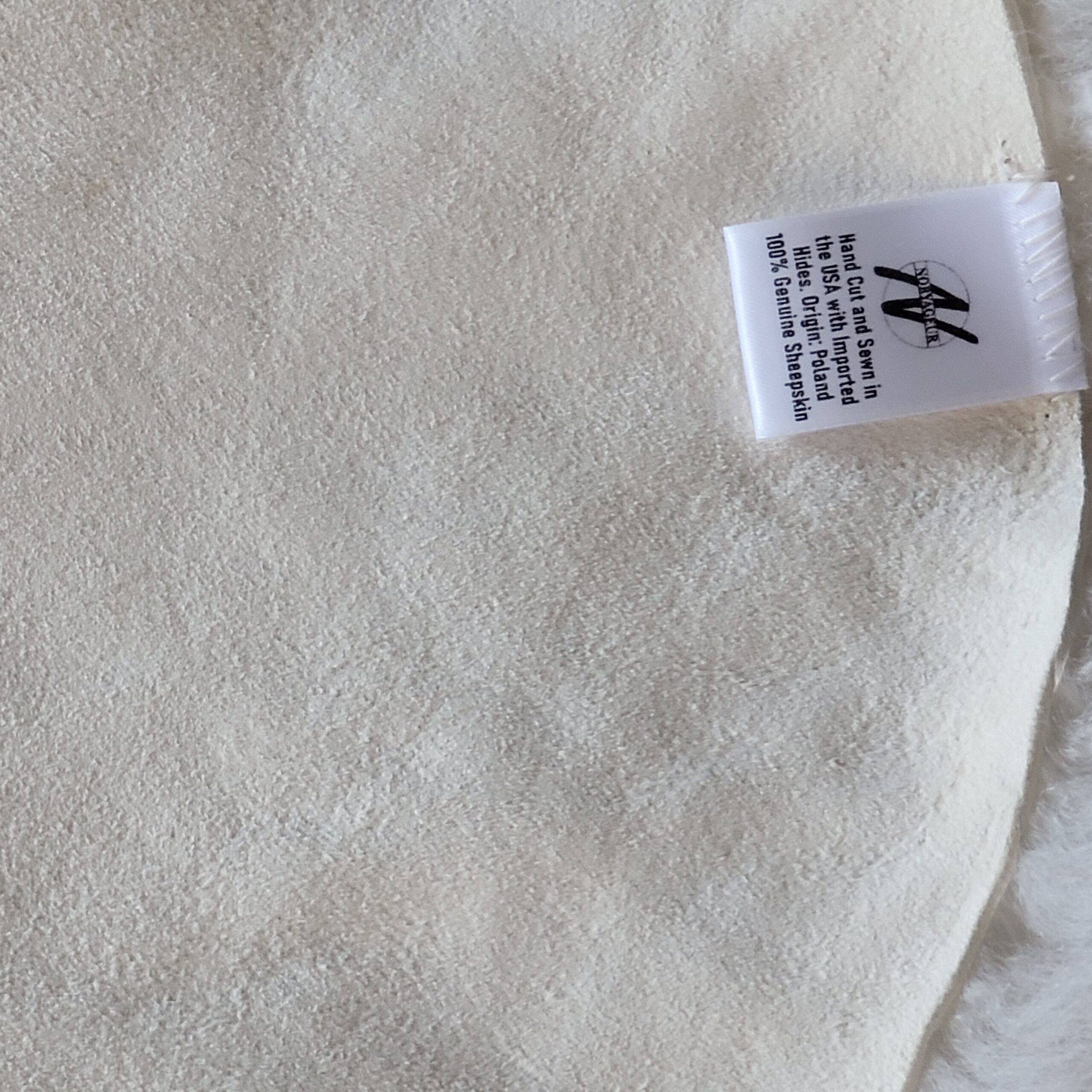 Shorn 3/4" wool Icelandic Lambskin double 72" x 28" - Image 4