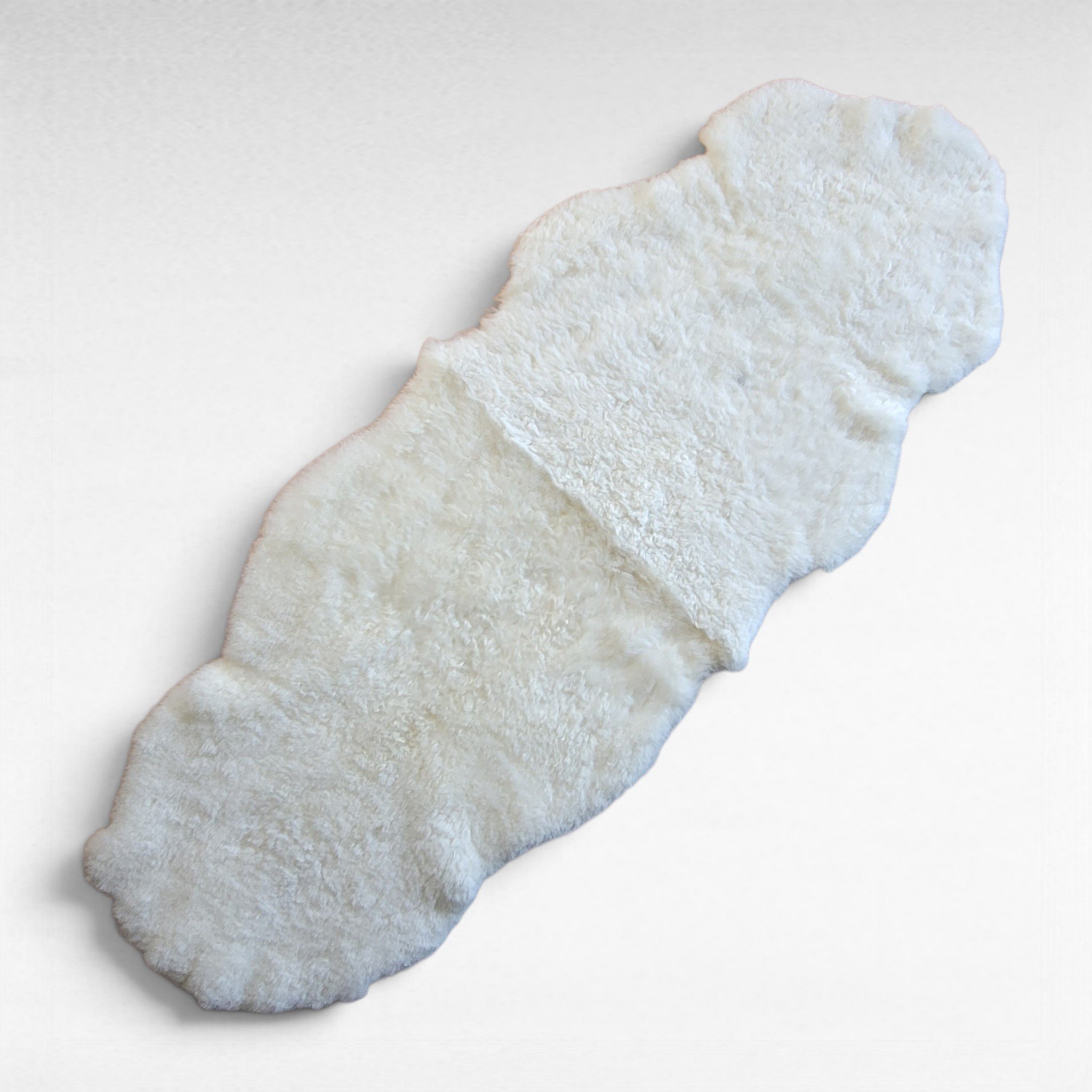 Shorn 3/4" wool Icelandic Lambskin double 72" x 28" - Image 8