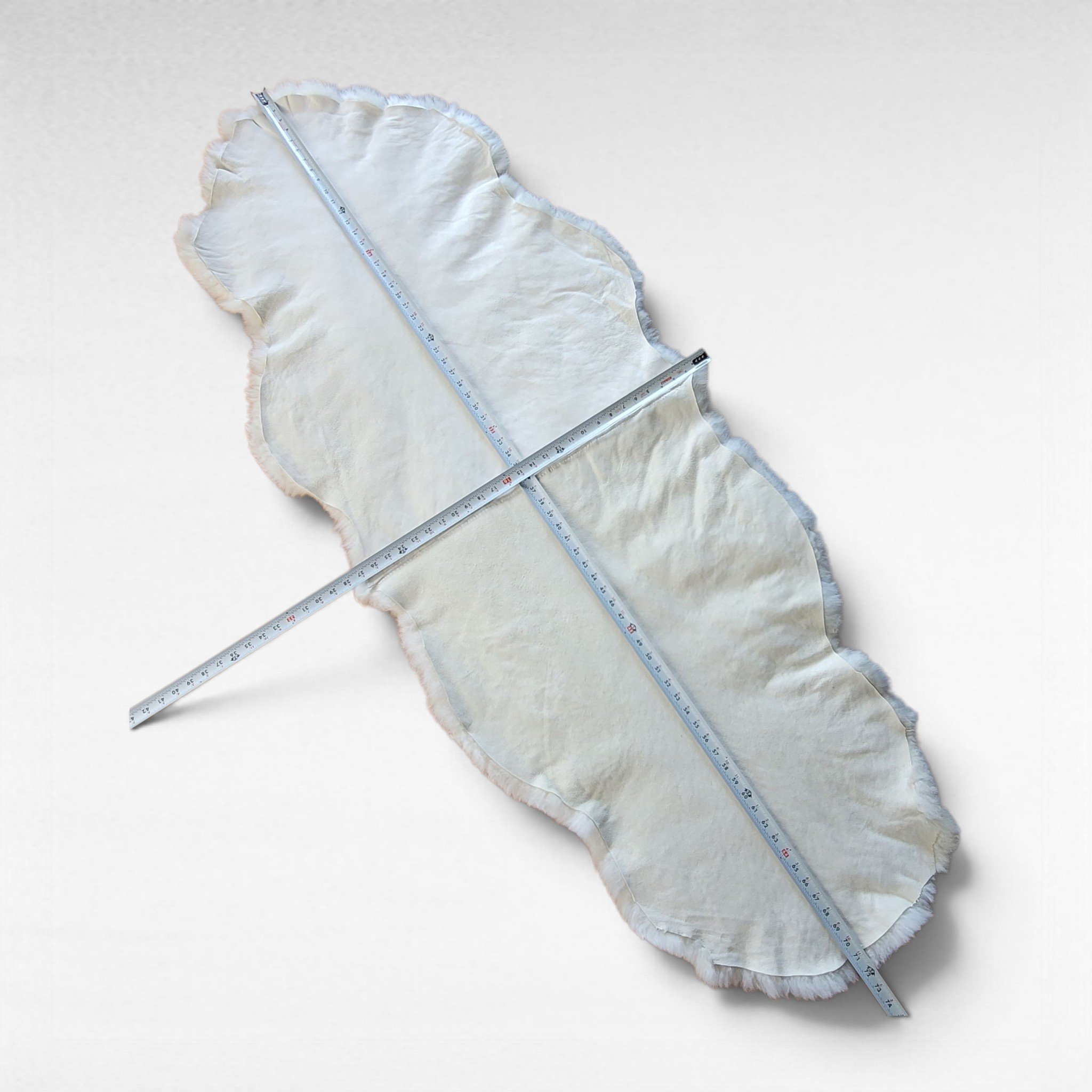 Shorn 3/4" wool Icelandic Lambskin double 72" x 28" - Image 7