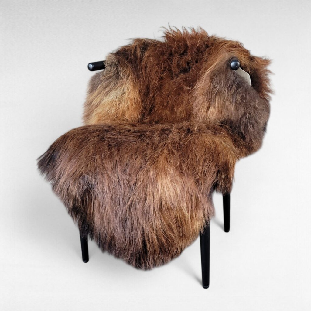 Icelandic Sheepskin - Extra Large Long Wool Moorit (56" x 36")