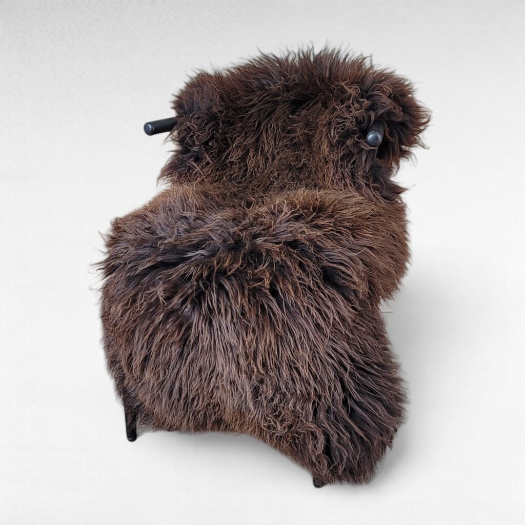 Large Natural Brown Fluffy Lofty Holland Sheepskin 51" x 29"