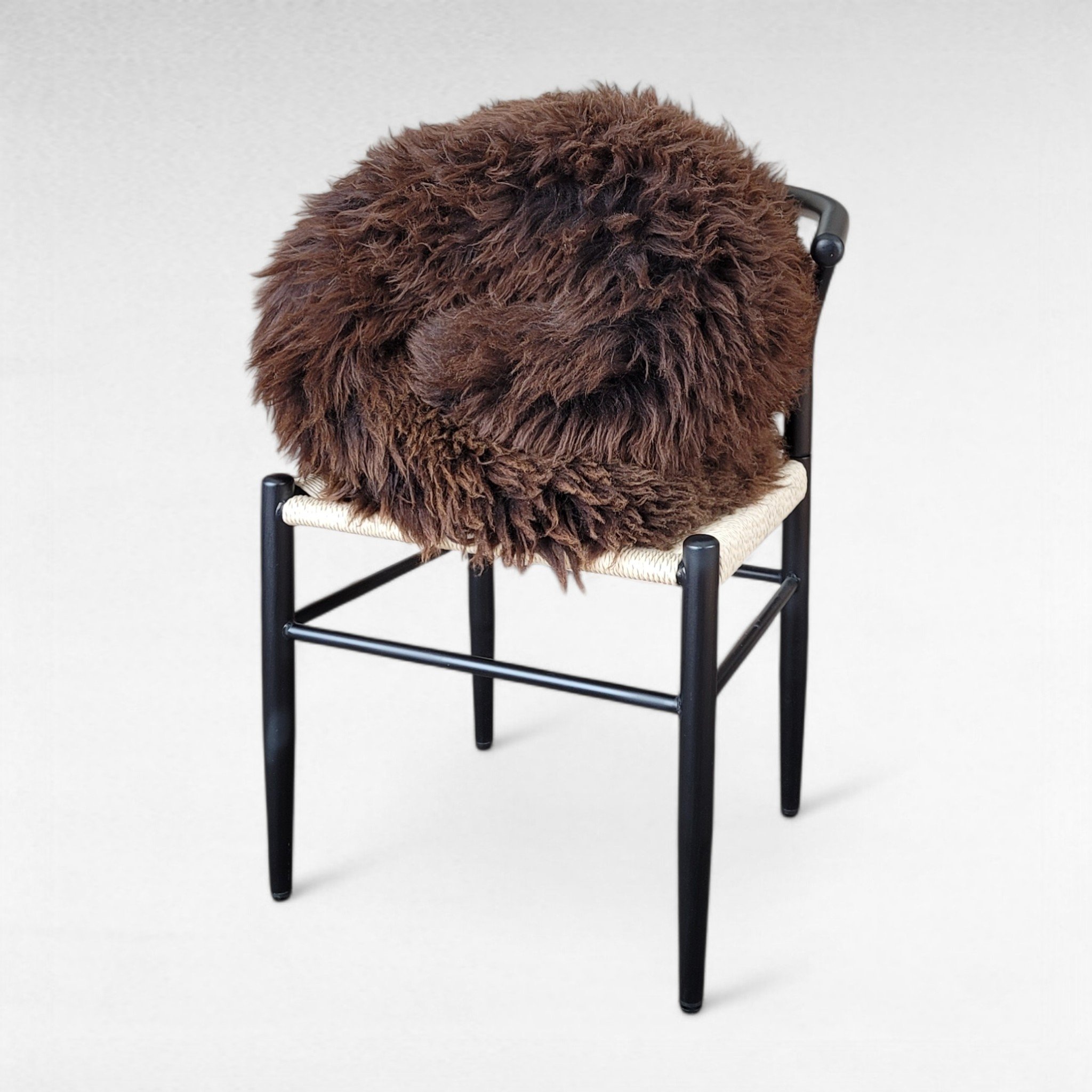 Large Natural Brown Lofty Plush Dutch Sheepskin 52" x 32" Large Natural Brown Lofty Plush Dutch Sheepskin 52" x 32" - Image 2