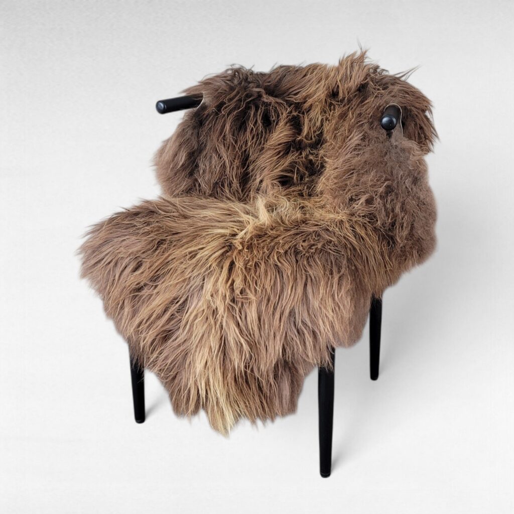 Icelandic Sheepskin - Rusty Brown Blonde Highlights (50" x 33")