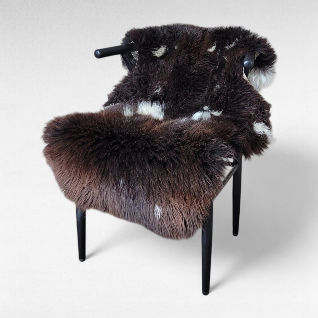 Soft Natural Spotted Dutch Sheepskin Hide
