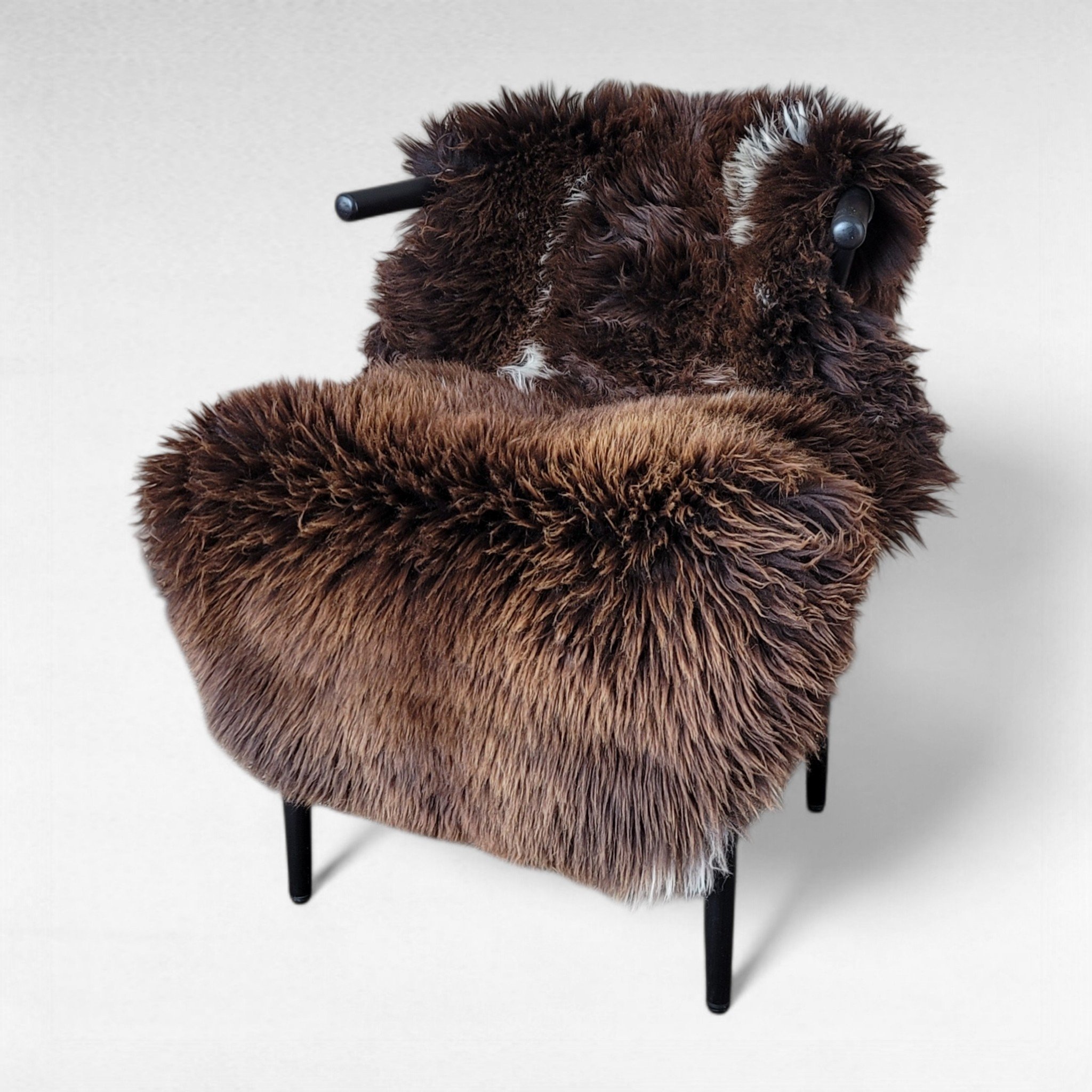 Soft Natural Spotted Dutch Sheepskin Rug