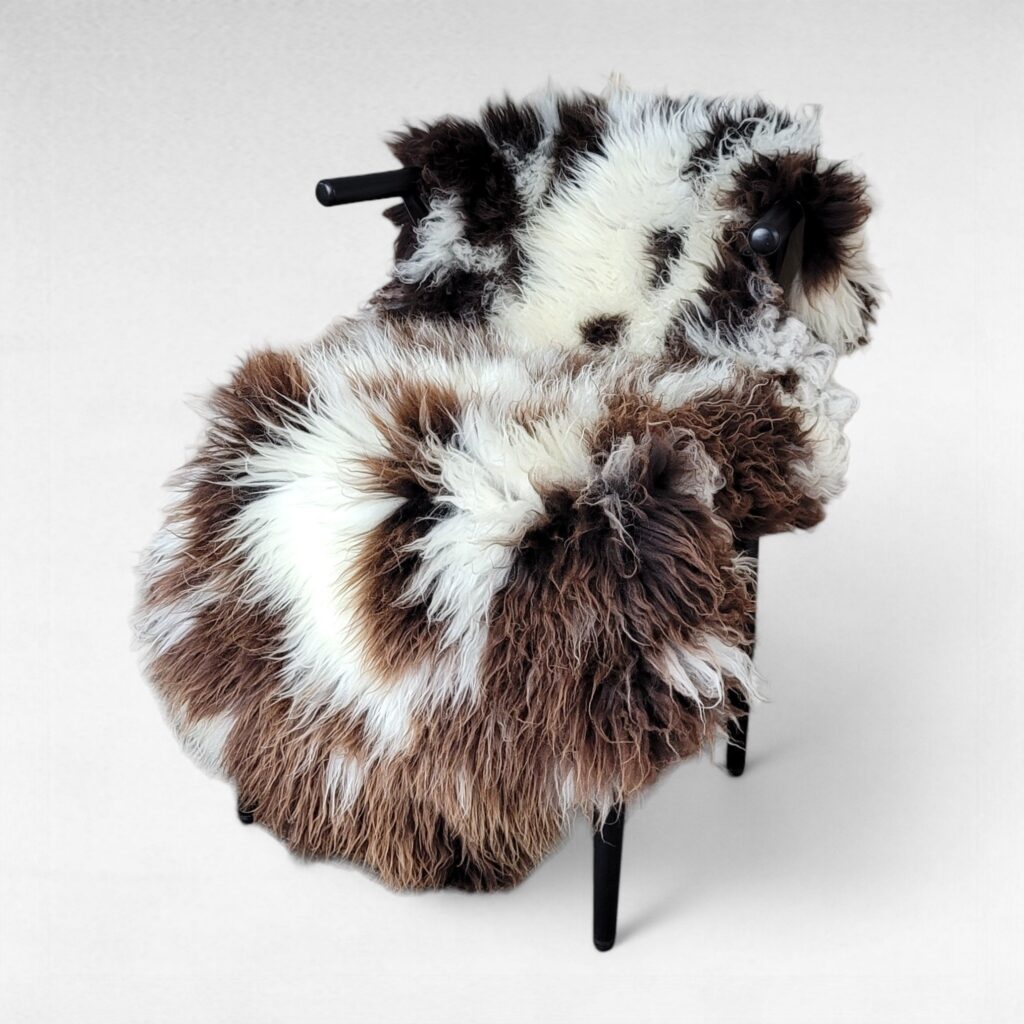 Long Natural Spotted  Dutch Sheepskin 52″ x 31″