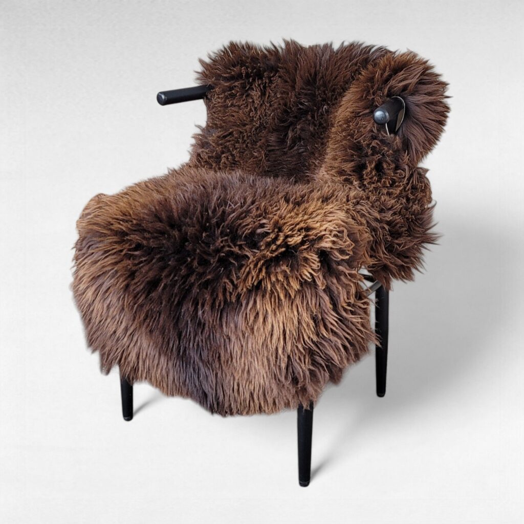 Cushy Brown Dutch Sheepskin Rug 48″ x 29″