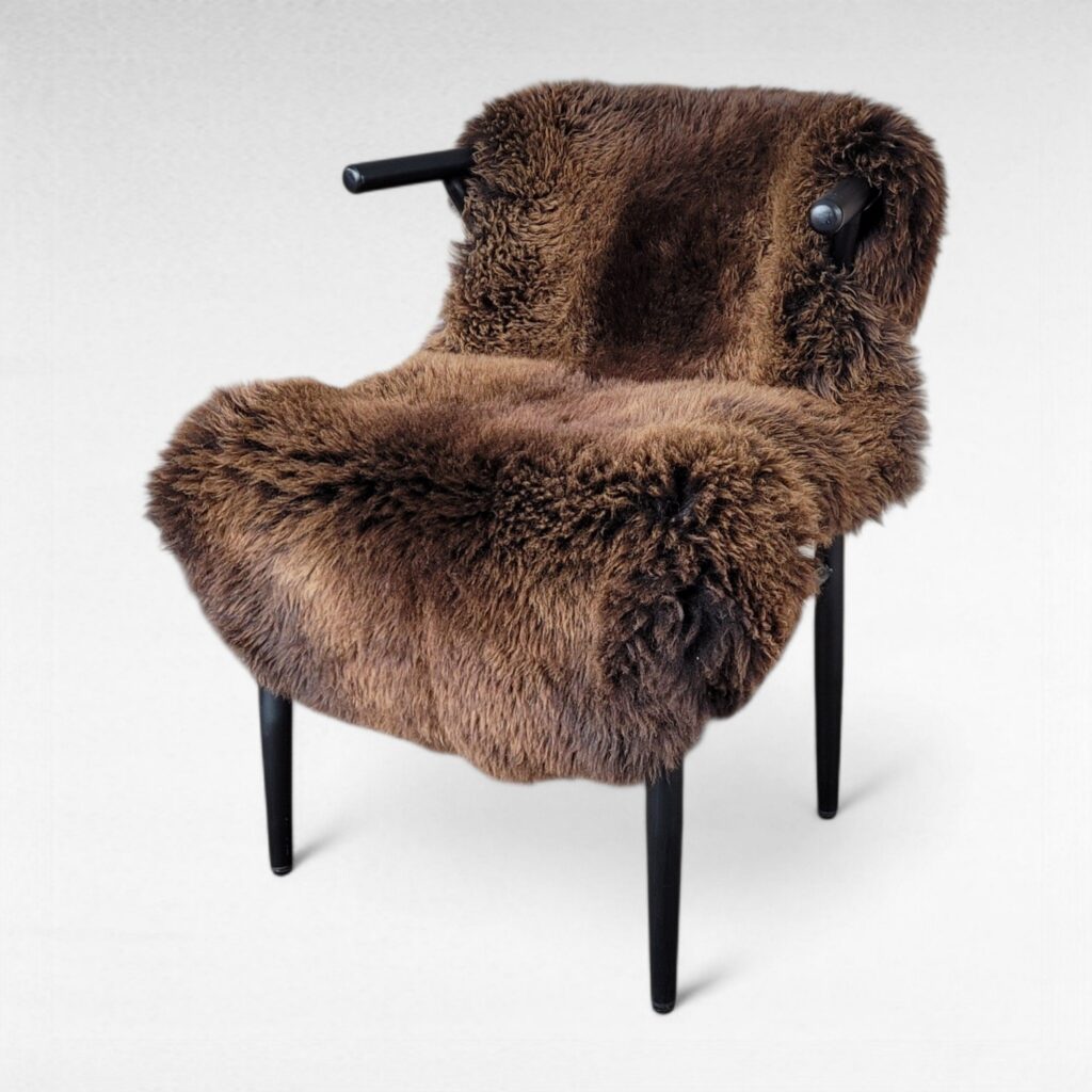 Plush Beautiful Brown Dutch Sheepskin Rug 45″ x 27″
