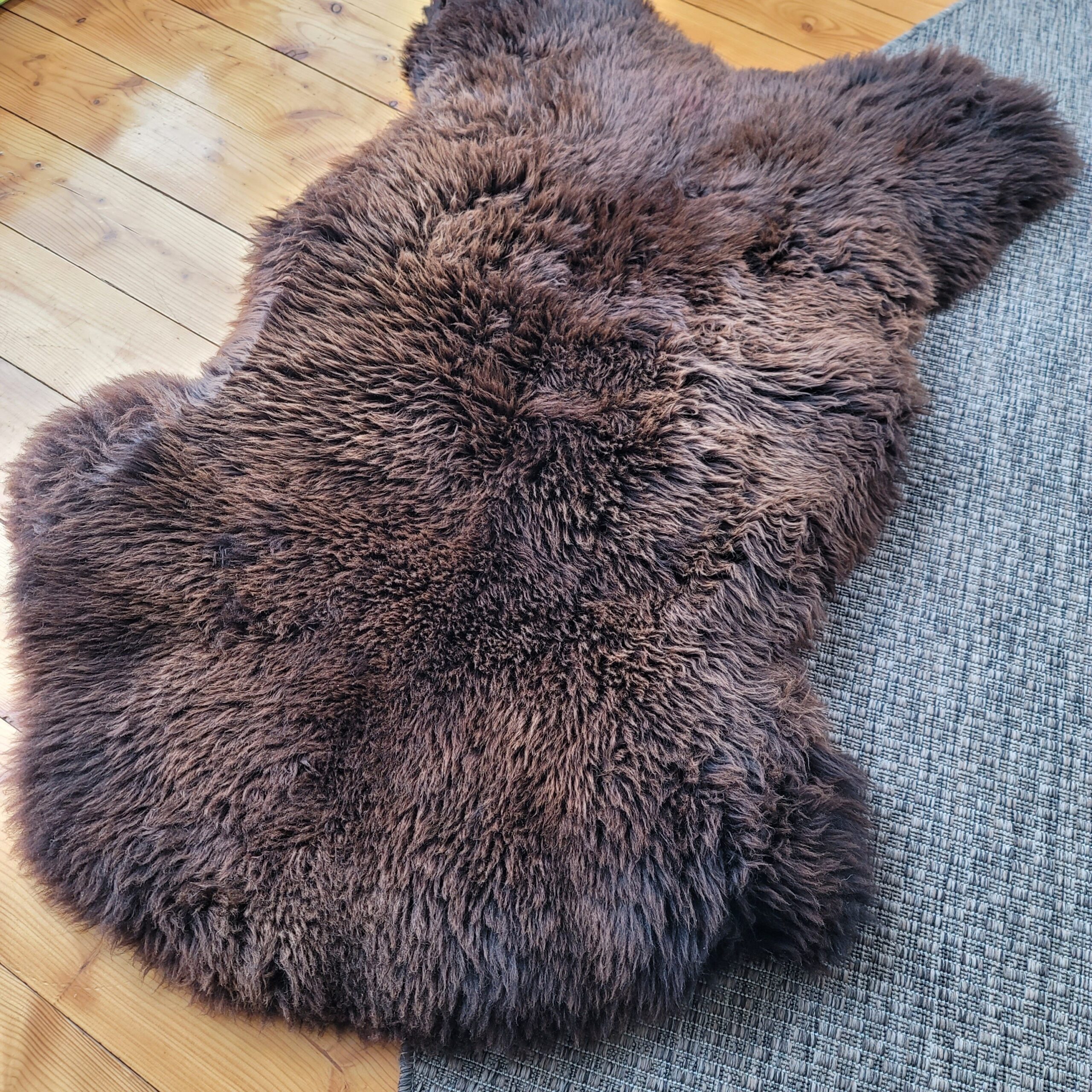 Big Brown Dutch Sheepskin Rug 50" x 29" Big Brown Dutch Sheepskin Rug 50″ x 29″