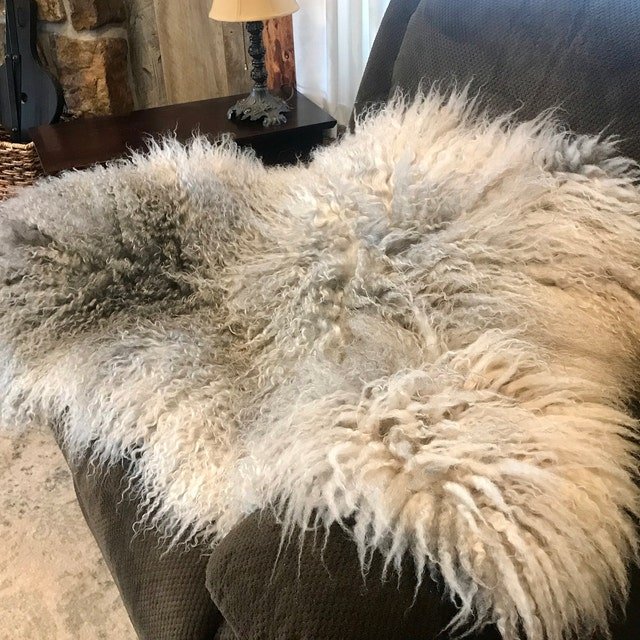 Thick Brown Holland Sheepskin Rug