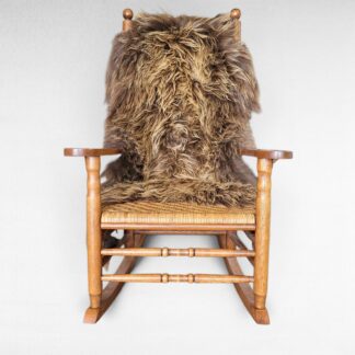 Icelandic Sheepskin - Natural Blonde Brown Genuine Long Wool 56" x 34"