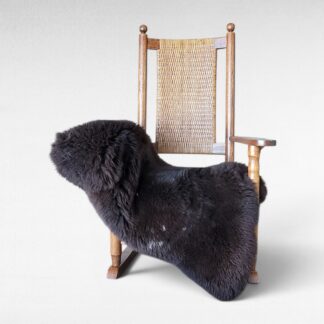 Lux Chocolate Brown Sheepskin - Luxurious Wool (46" x 31")