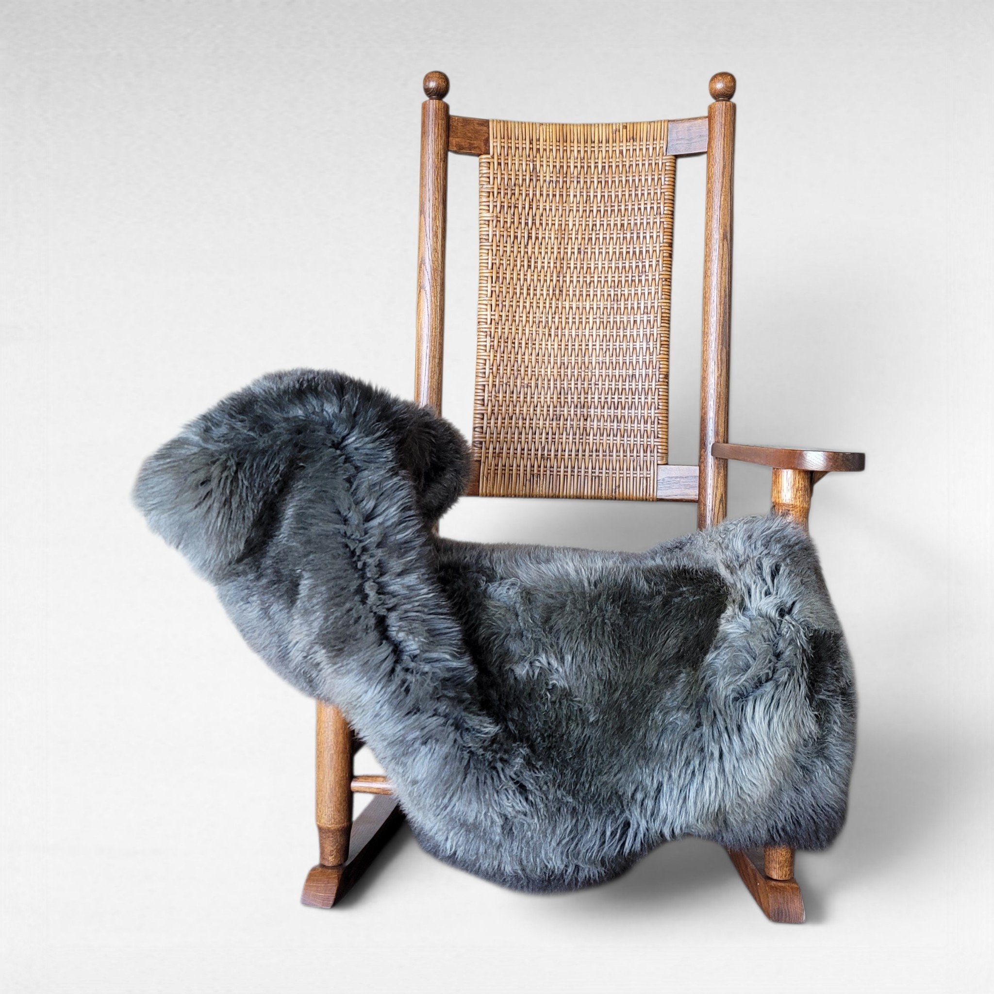 Extremely Rare Natural Steel Gray Sheepskin - Luxurious Wool (48" x 30") Extremely Rare Natural Steel Gray Sheepskin - Luxurious Wool (48" x 30")
