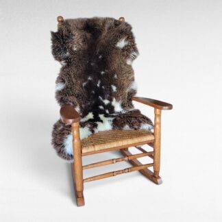 Big Brown Dutch Spotted Sheepskin (45" x 36")
