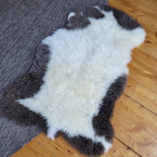Luxurious Wool Sheepskin Rug 44″ x 27″  Stitched & Repaired