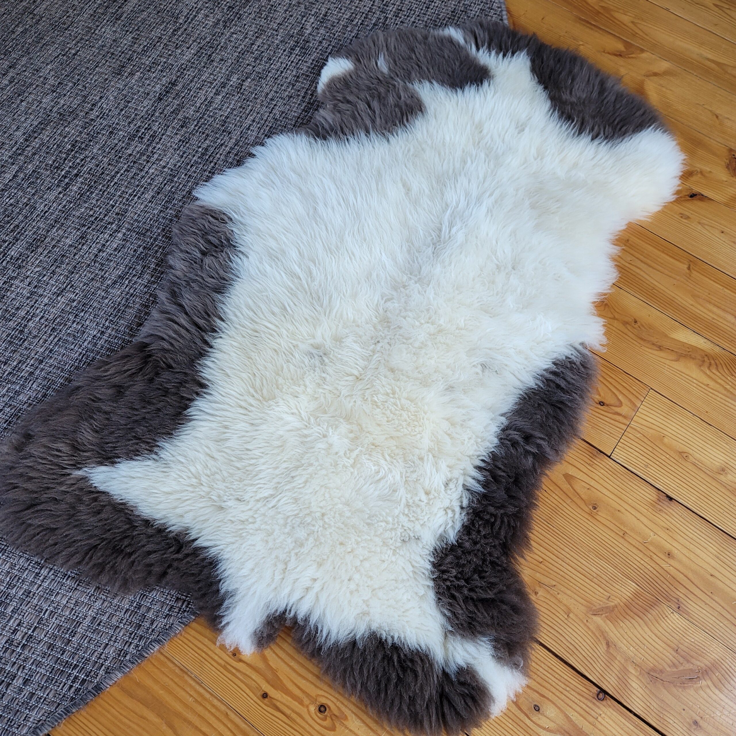 Stitched & Fixed Sheepskin Rug - Luxurious Wool (44" x 27") Stitched & Fixed Sheepskin Rug - Luxurious Wool (44" x 27") - Image 3