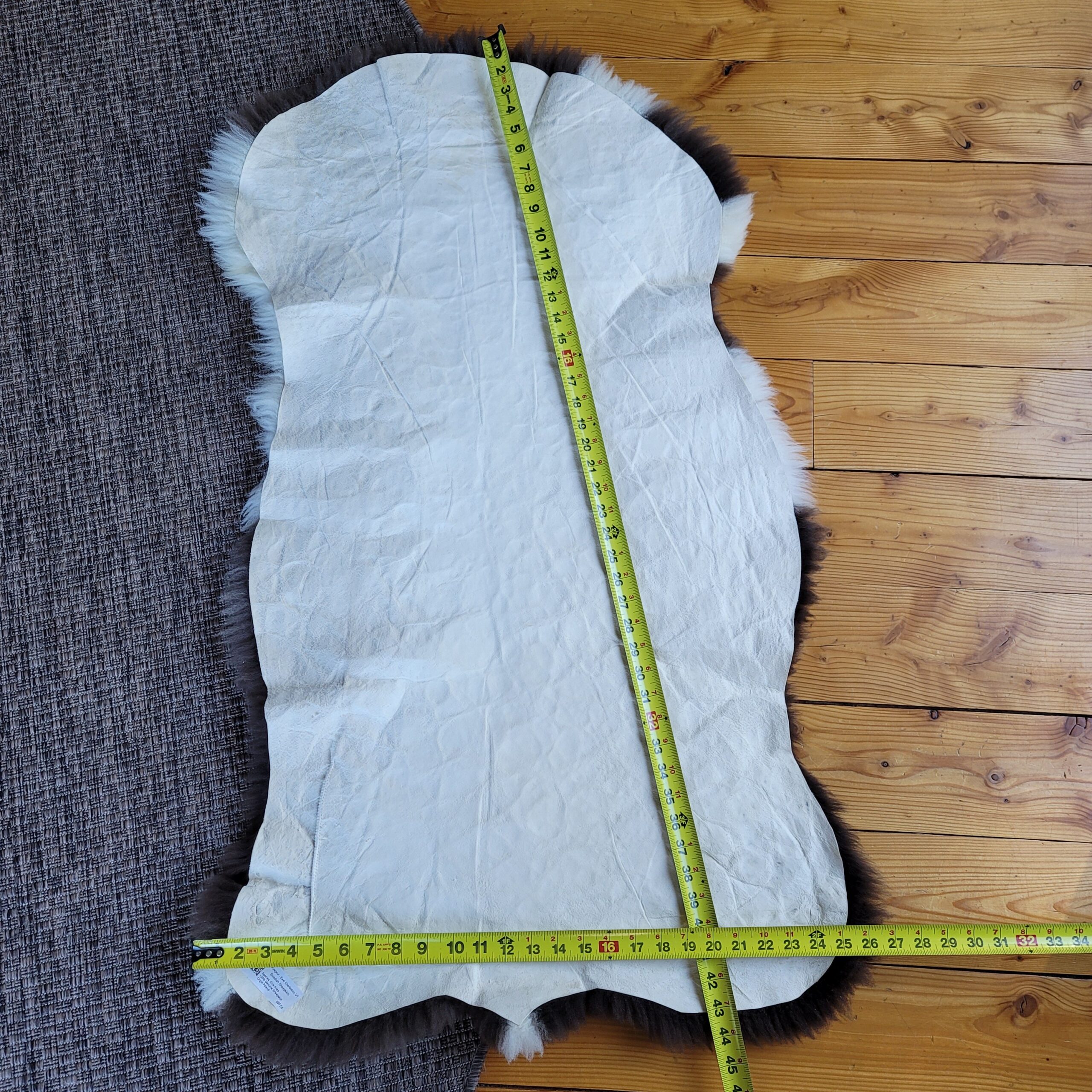Stitched & Fixed Sheepskin Rug - Luxurious Wool (44" x 27") Stitched & Fixed Sheepskin Rug - Luxurious Wool (44" x 27") - Image 5