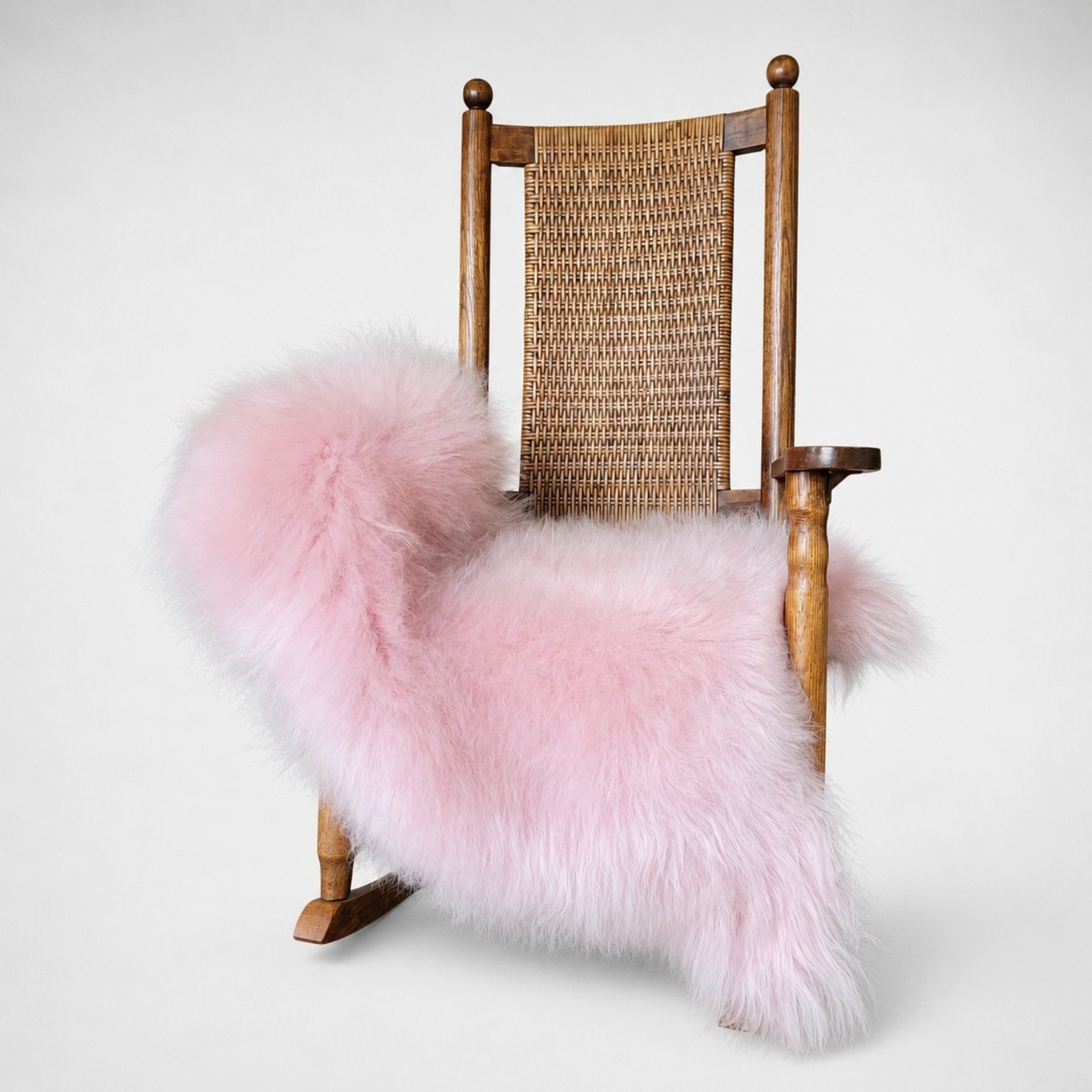 Light Pink Icelandic Sheepskin Rug - Image 2