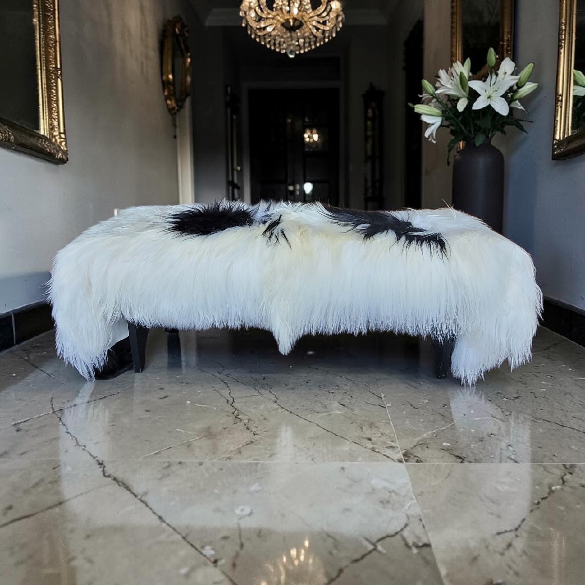 Spotted Double Pelt Icelandic Sheepskin 7' Long Spotted Double Pelt Icelandic Sheepskin 7' Long - Image 4