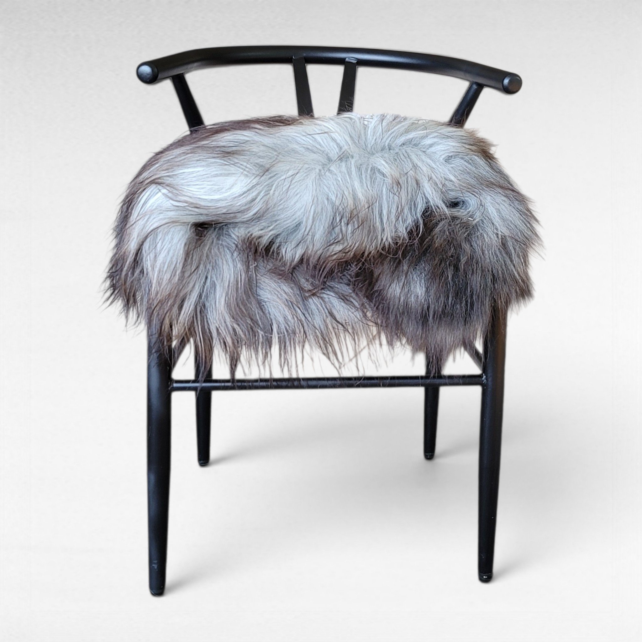 Gray Icelandic Sheepskin Wide, Long + Silky Soft 52" x 38" - Image 2