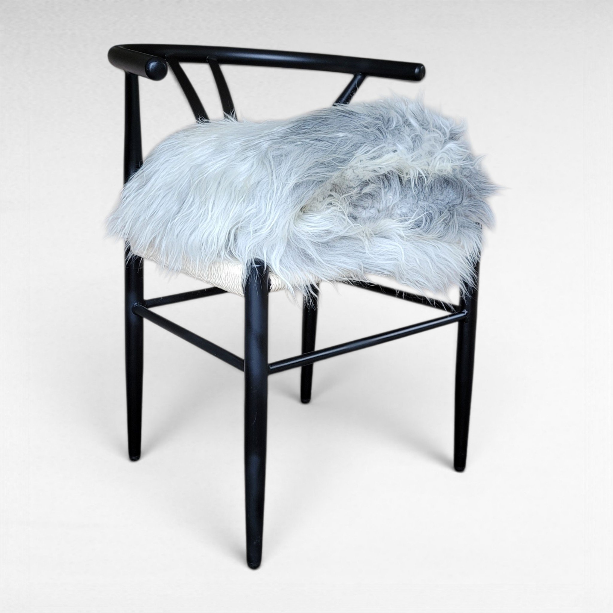Gray Icelandic Sheepskin Wide, Long + Silky Soft 50" x 33" - Image 2