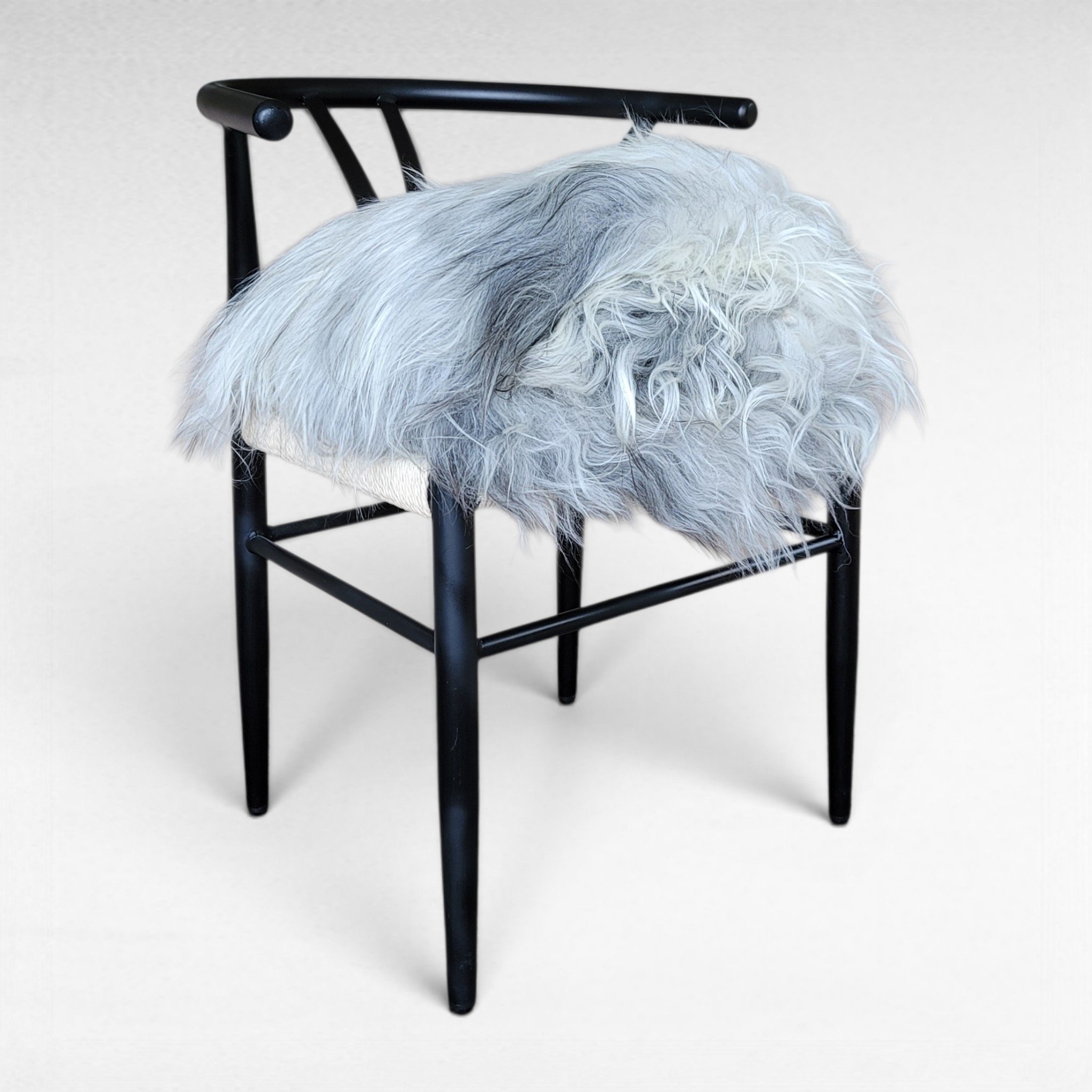Gray Icelandic Sheepskin Wide, Long + Silky Soft 53" x 36" - Image 2