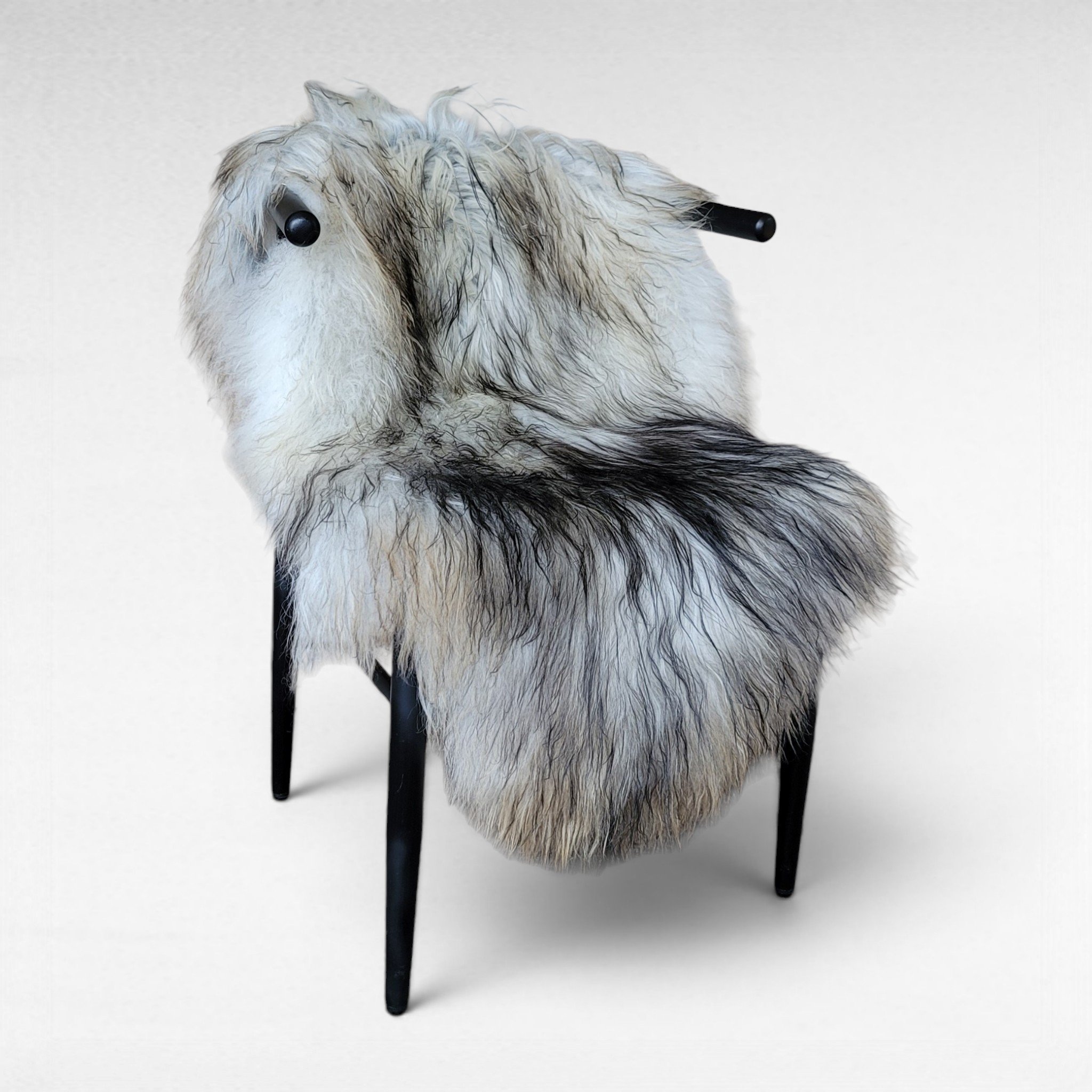 Gray Icelandic Sheepskin Pelt 51" x 32"