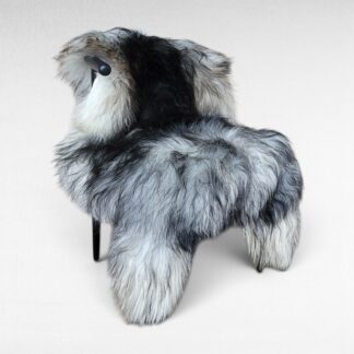Gray Icelandic Sheepskin Wide, Long + Silky Soft 52" x 35"