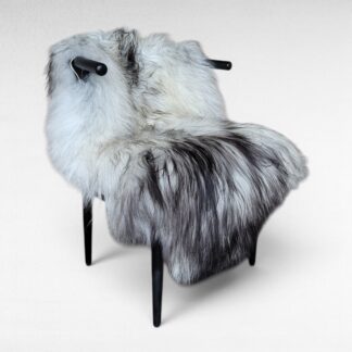 Gray Icelandic Sheepskin Wide, Long + Silky Soft 52" x 33"