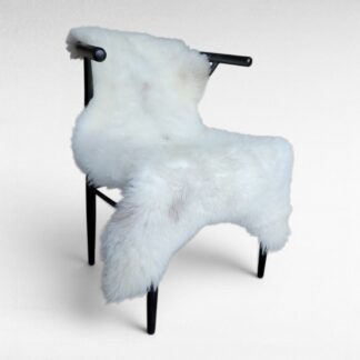 Narrow Pelt - Lightweight Off White + Tan (48" x 28")