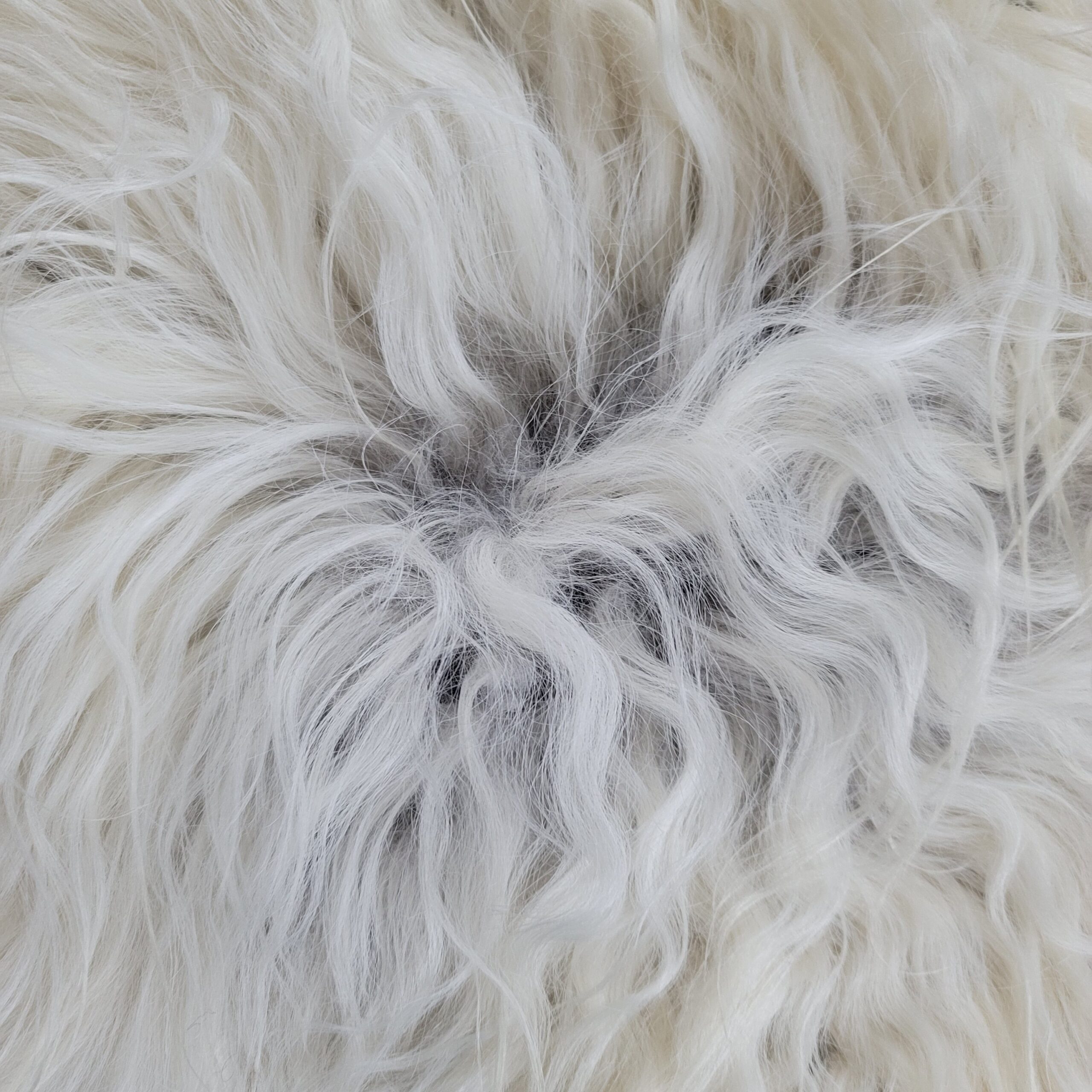 Icelandic Curly Rug Ecru + Brown + Gray 50" x 36" Icelandic Curly Rug Ecru + Brown + Gray 50" x 36" - Image 5