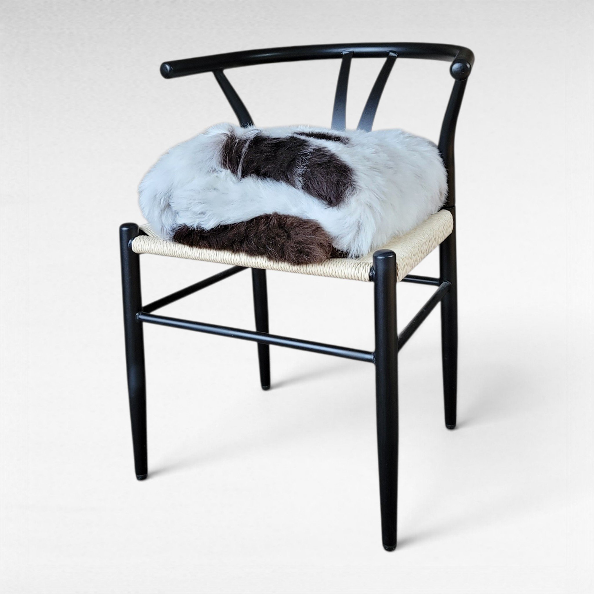 Gray-Brown Spotted Shorn Icelandic Sheepskin (45" x 34") - Image 2