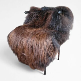 Extra Large Genuine Mahogany Moorit Icelandic Sheepskin (54" x 36")