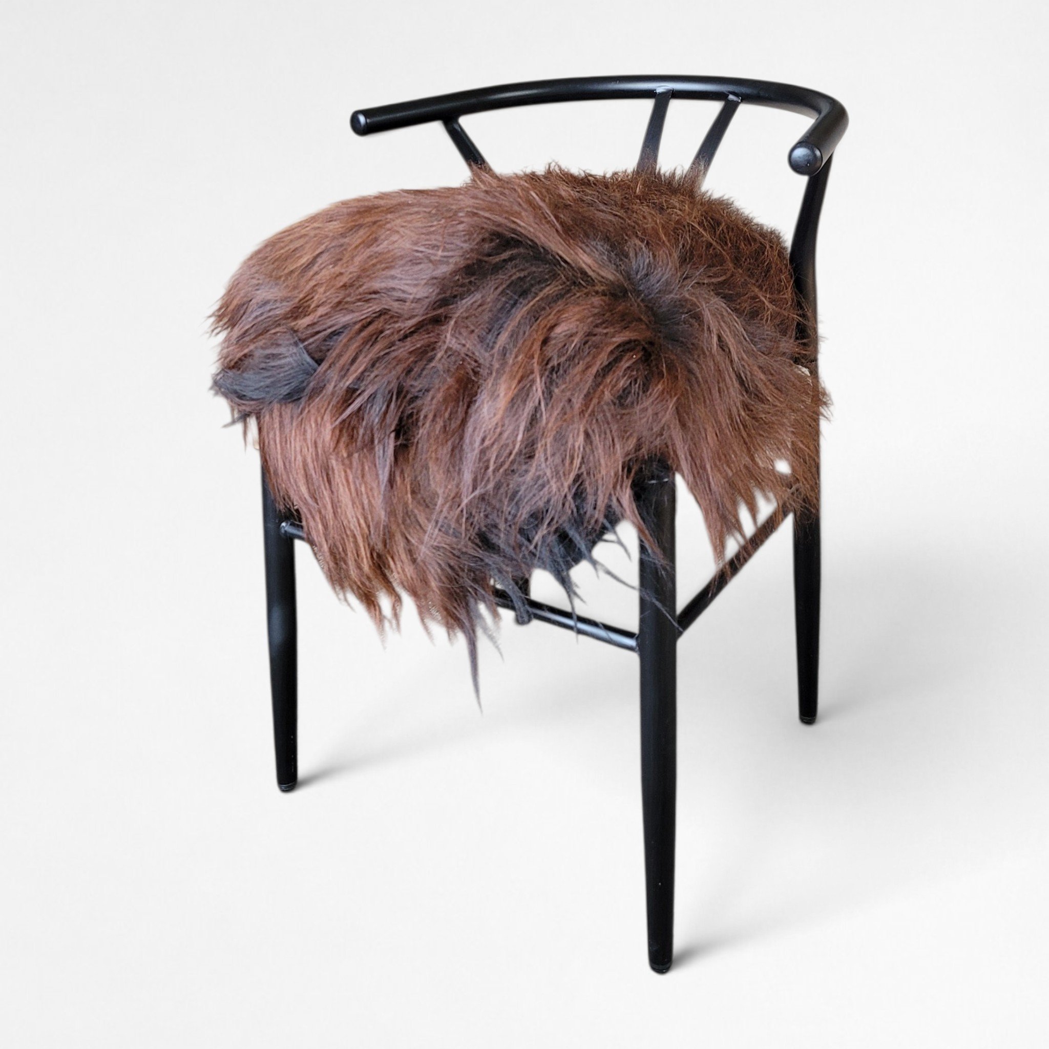 XXL Icelandic Sheepskin Brown + White Moorit 60" x 36" - Image 2