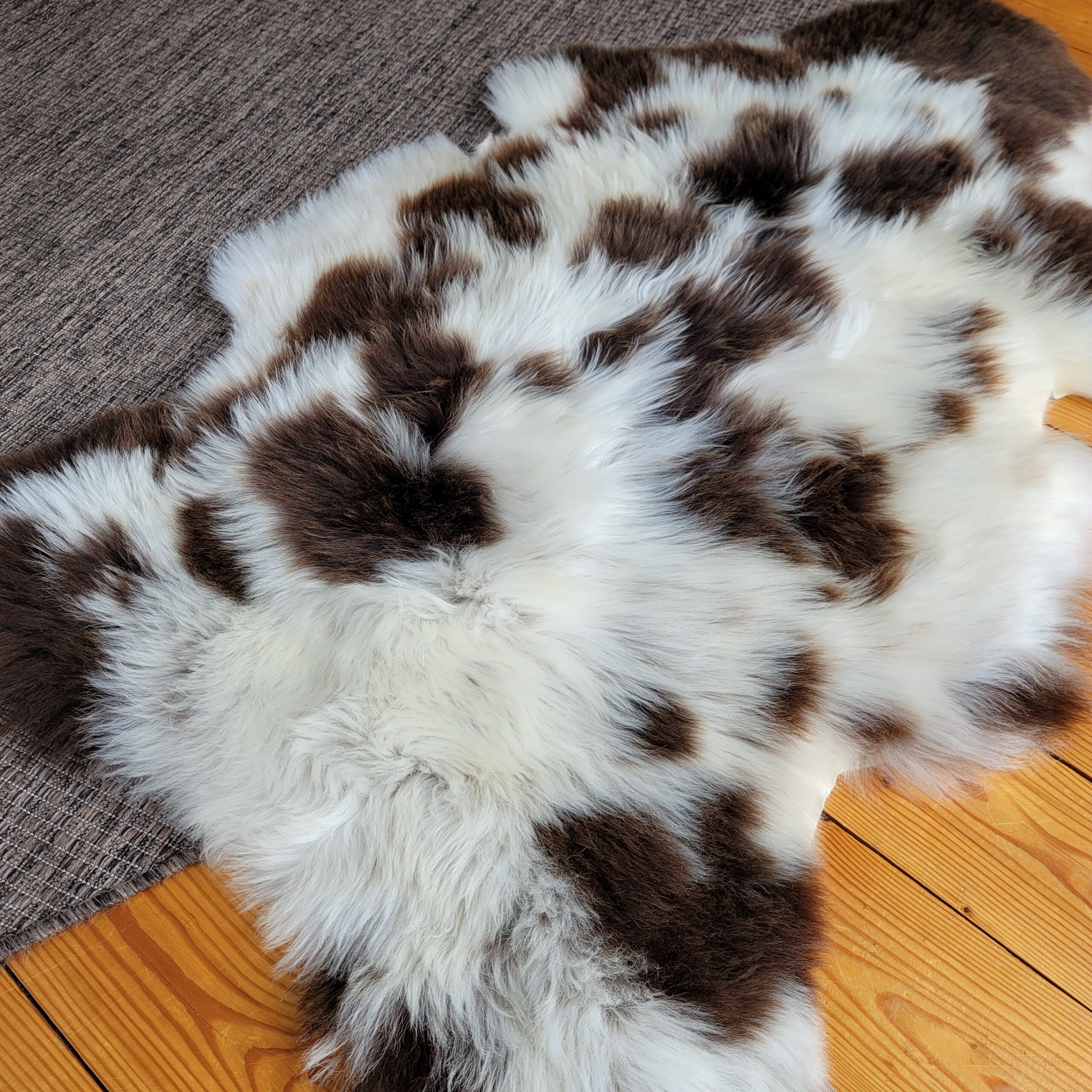 Silky Rare Breed British Sheepskin Throw – Supple Blanket-Like Hide 49" x 31" - Image 4