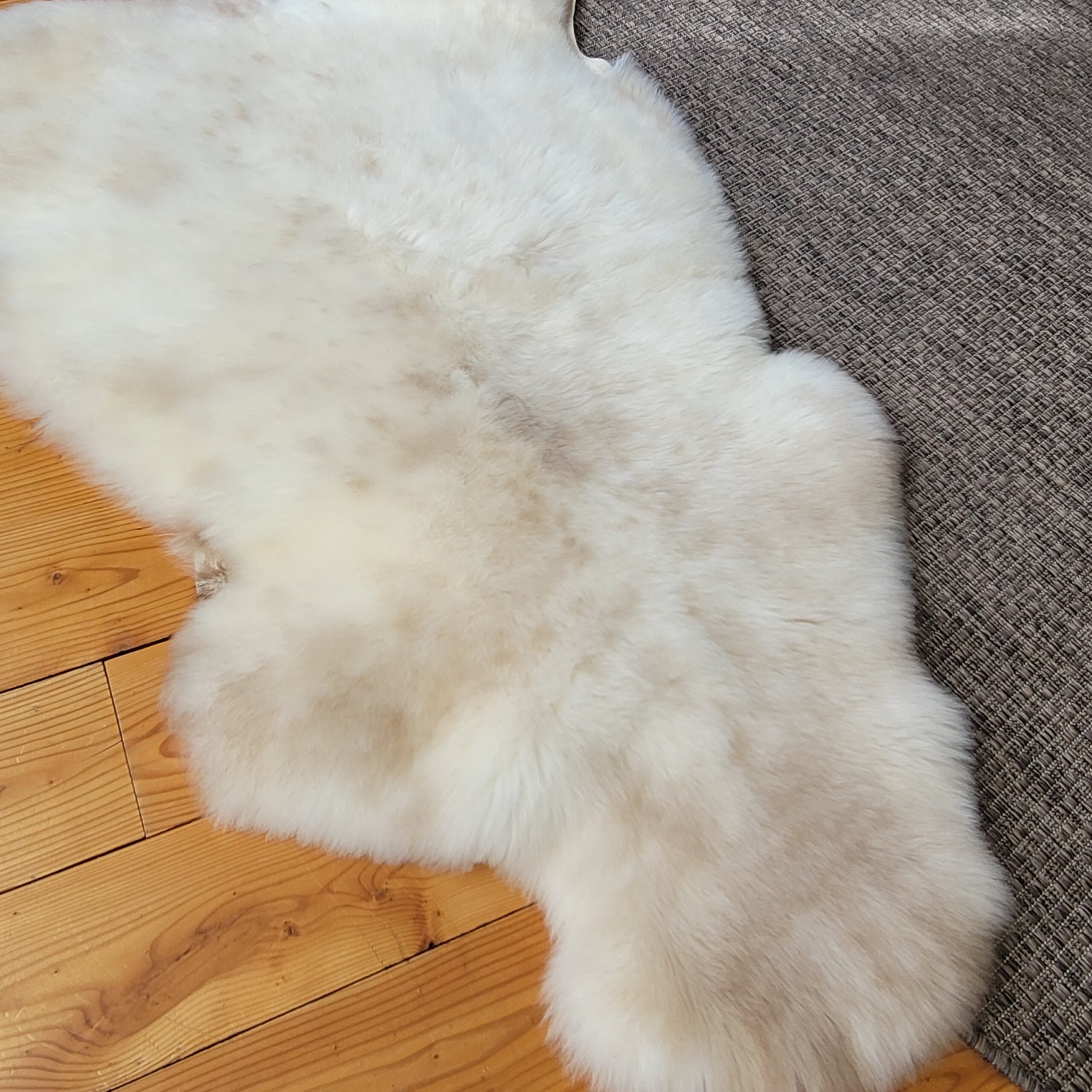 Rare Breed Portland Sheepskin Throw – Plush Mottled Tan 48" x 31" - Image 3